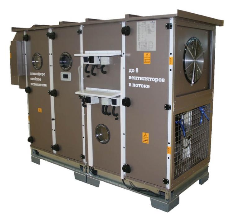 Приточно-вытяжные установки со встроенной холодильной машиной  Aircut